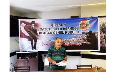 GİRESUN GAZETECİLER DERNEĞİ GENEL KURULUNU YAPTI. BAŞKAN BAYRAM, GÜVEN TAZELEDİ