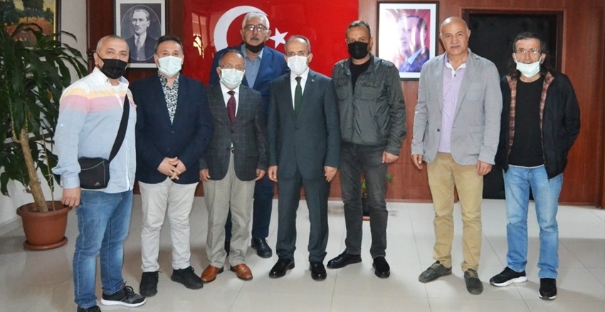 CUMHURİYET BAŞSAVCISI ABDURRAHİM ALAN’A YENİ GÖREV YERİNE ATANMASI NEDENİYLE ZİYARET
